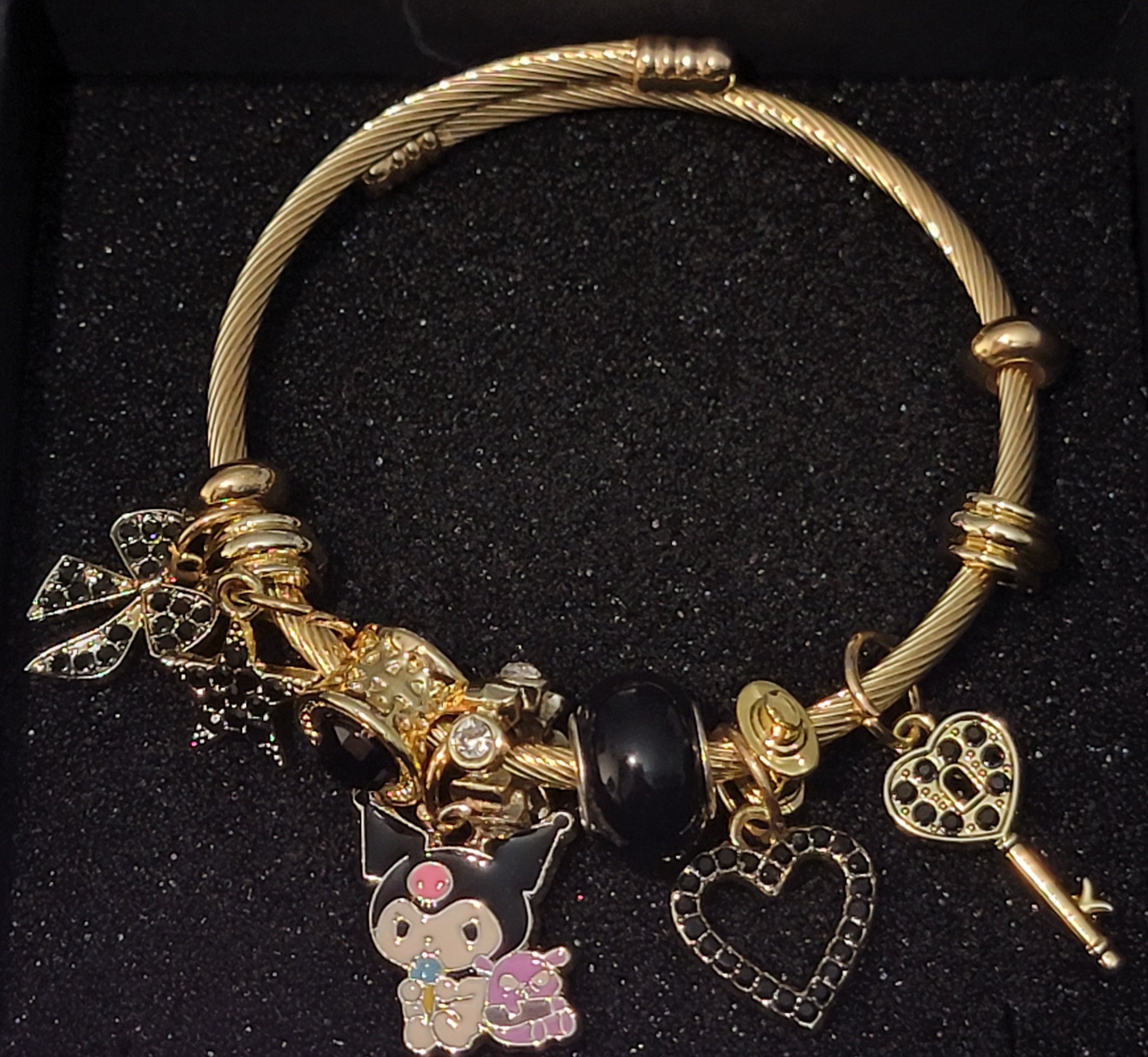 Kuromi charm bracelet