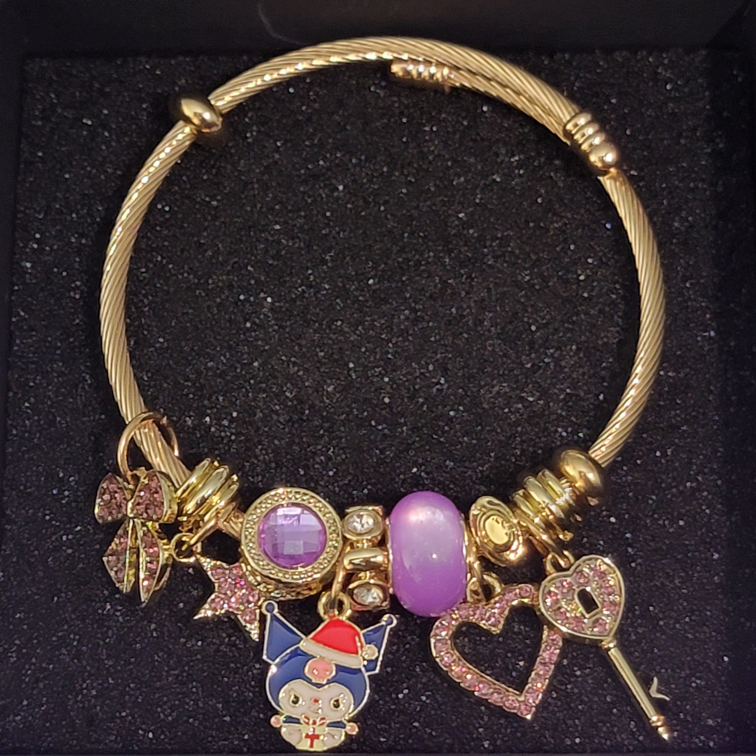 Kuromi charm bracelet