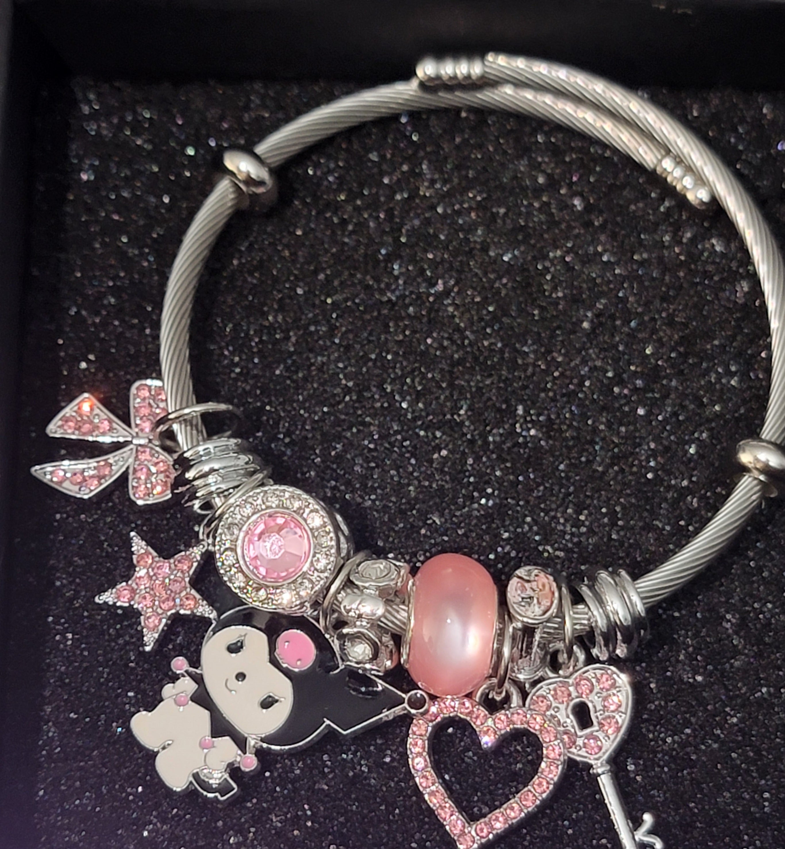 Kuromi charm bracelet