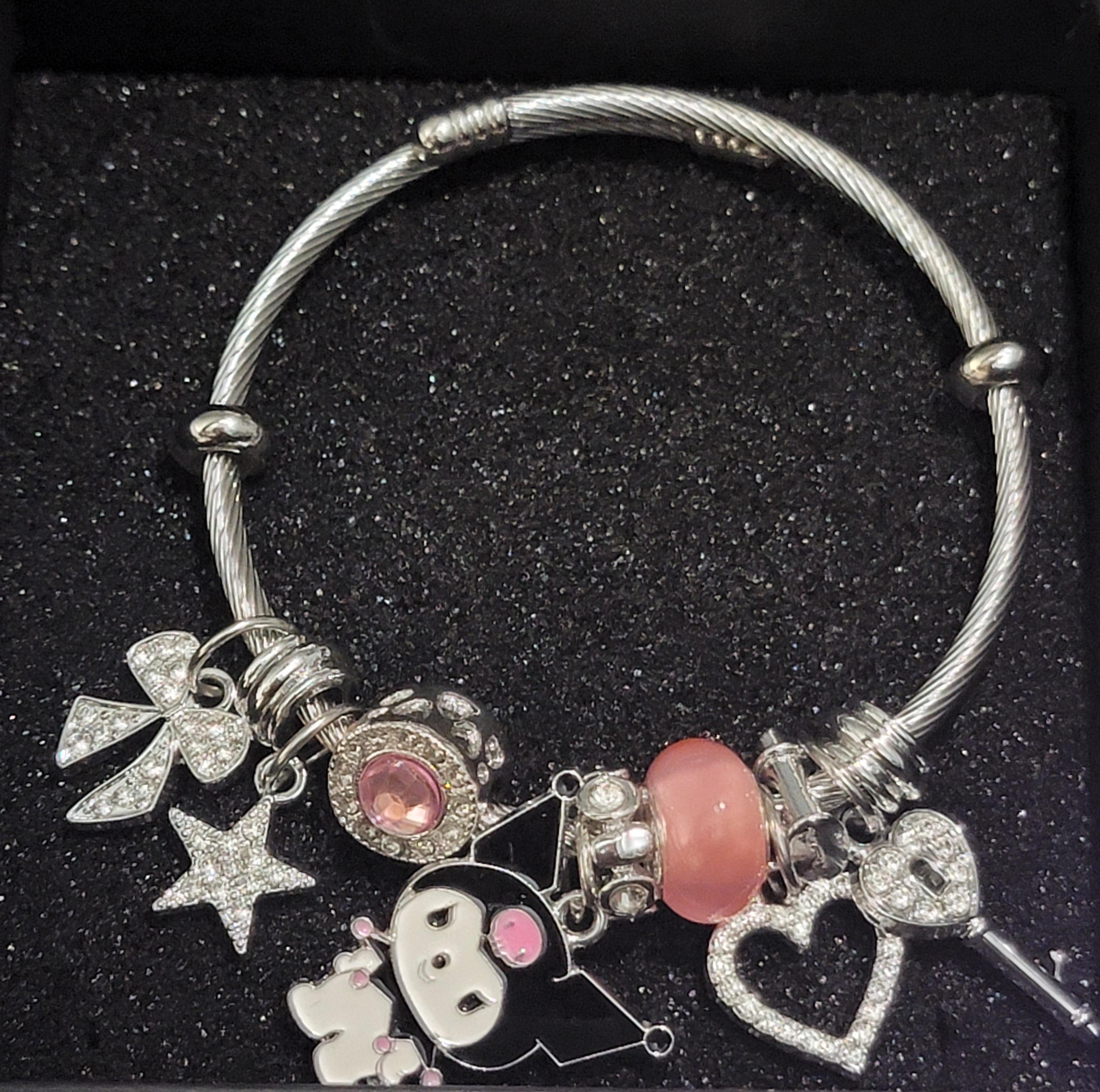 Kuromi charm bracelet