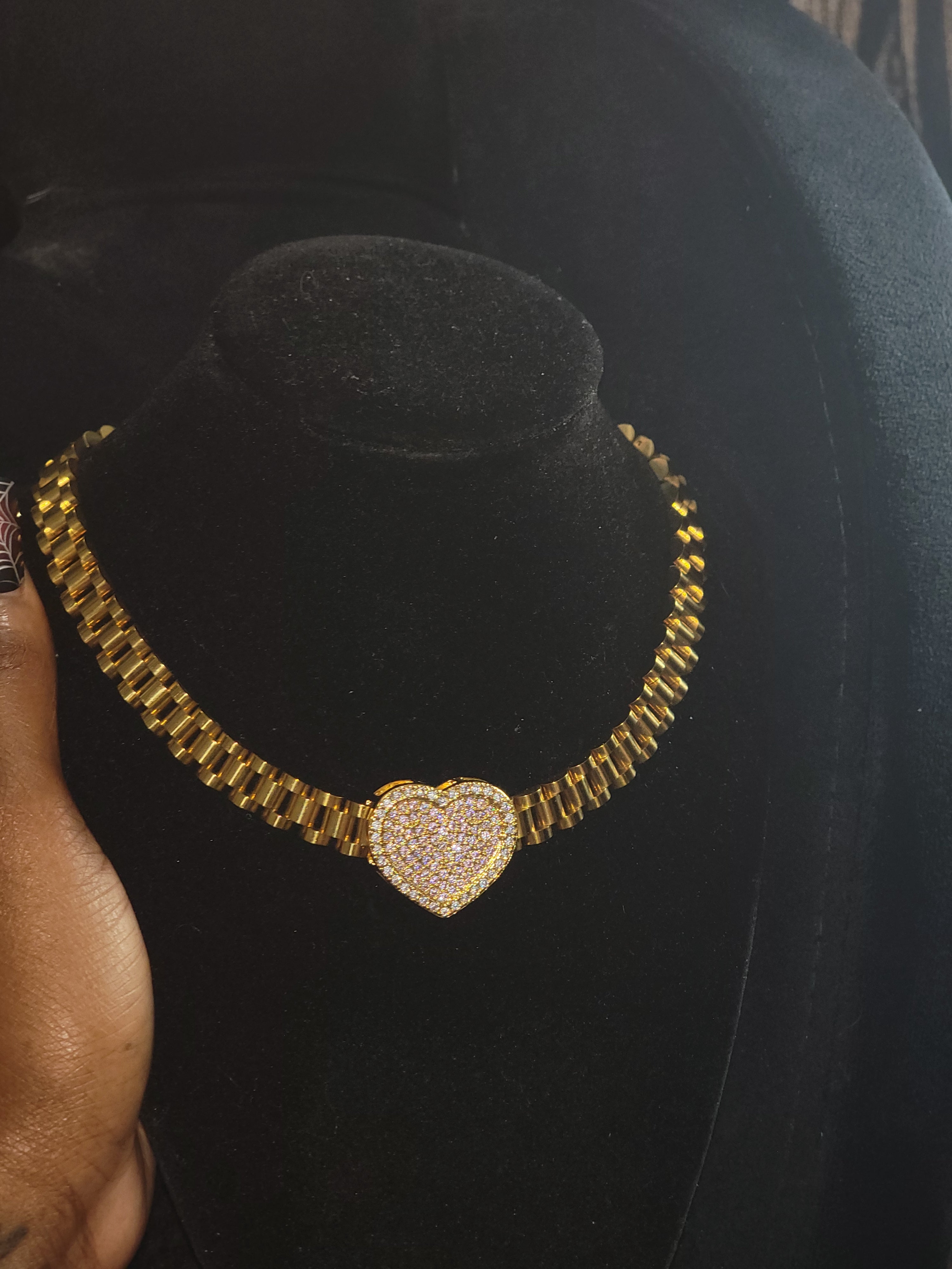 Heart Rolex chain