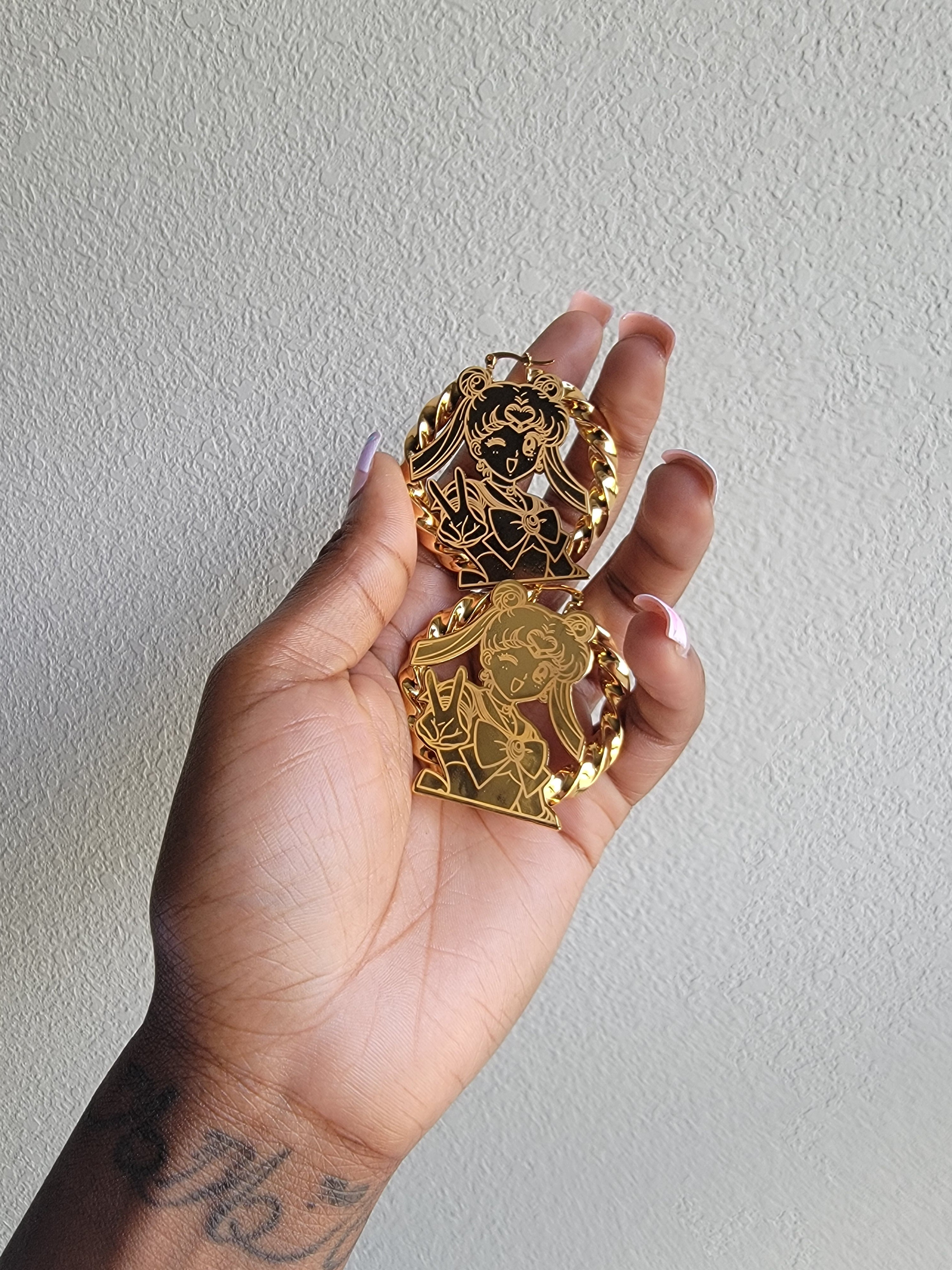 Sailor moon hoops