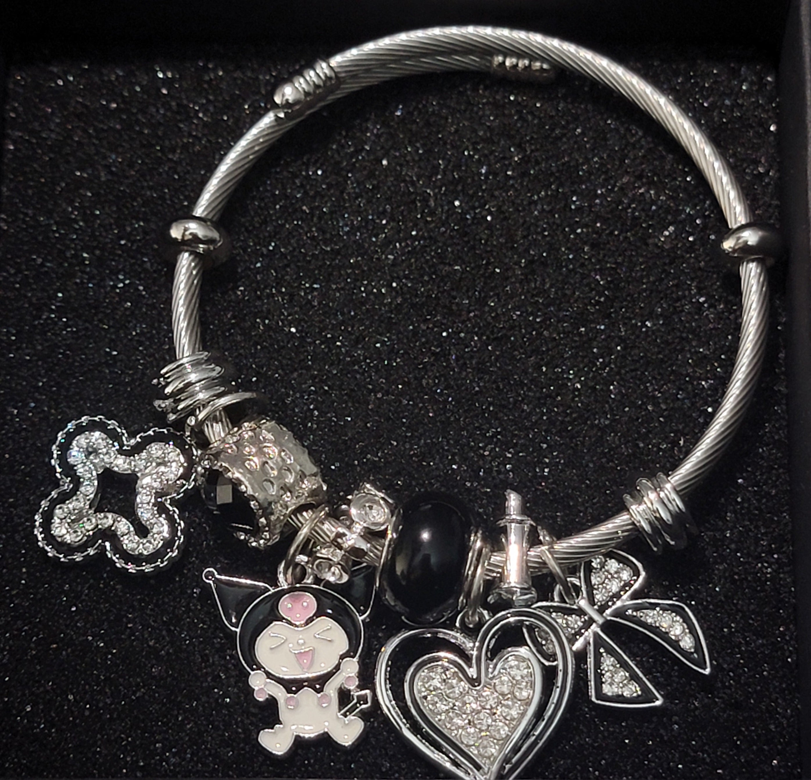 Kuromi charm bracelet